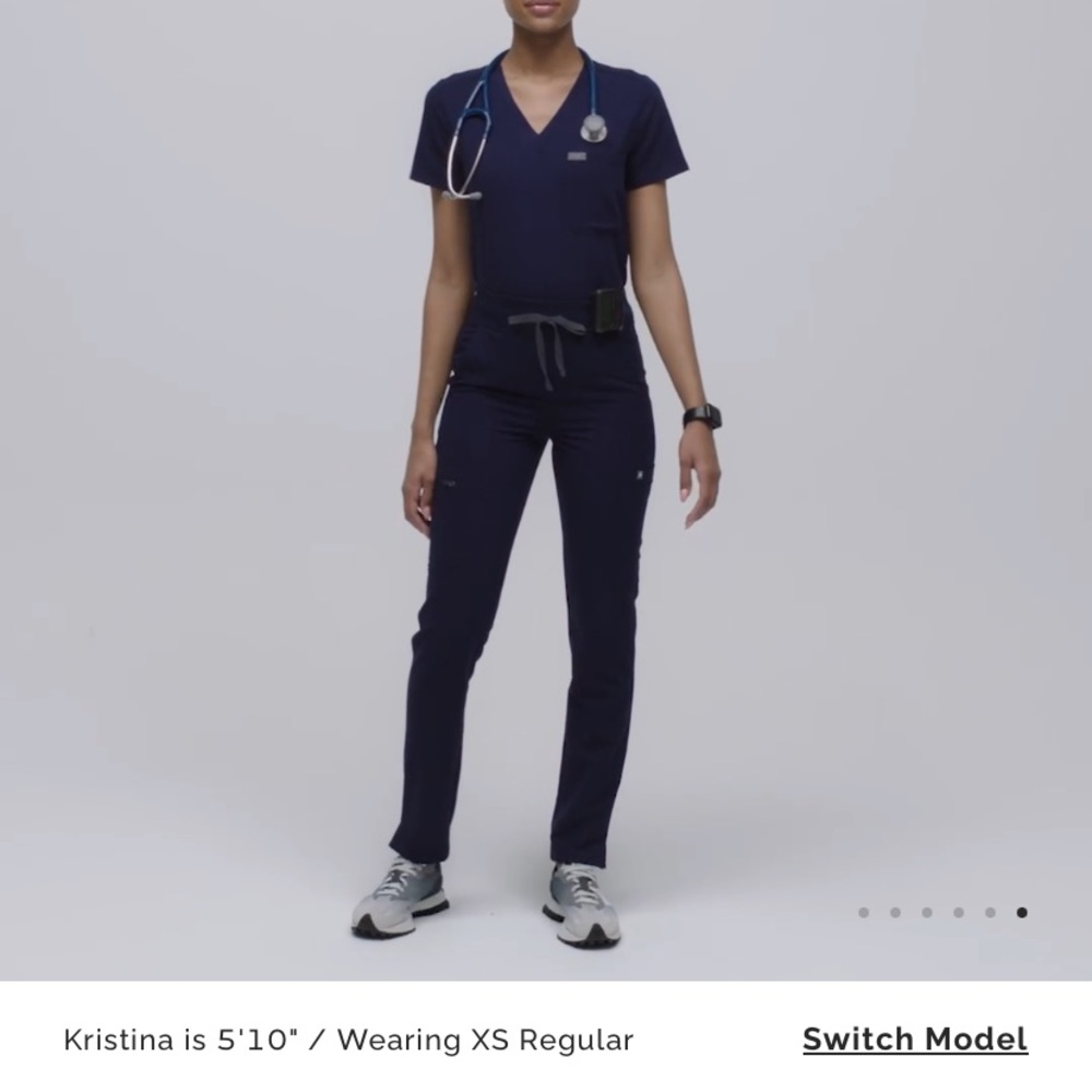 Figs navy blue set, only worn once
